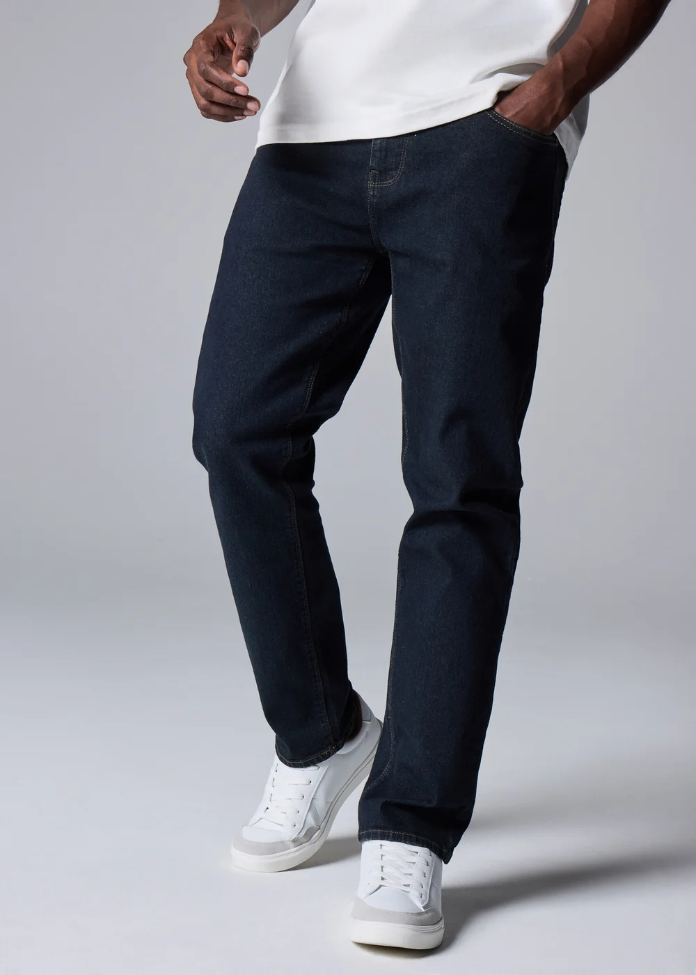 Dark Denim Slim Fit Jeans - 36 S Image 2