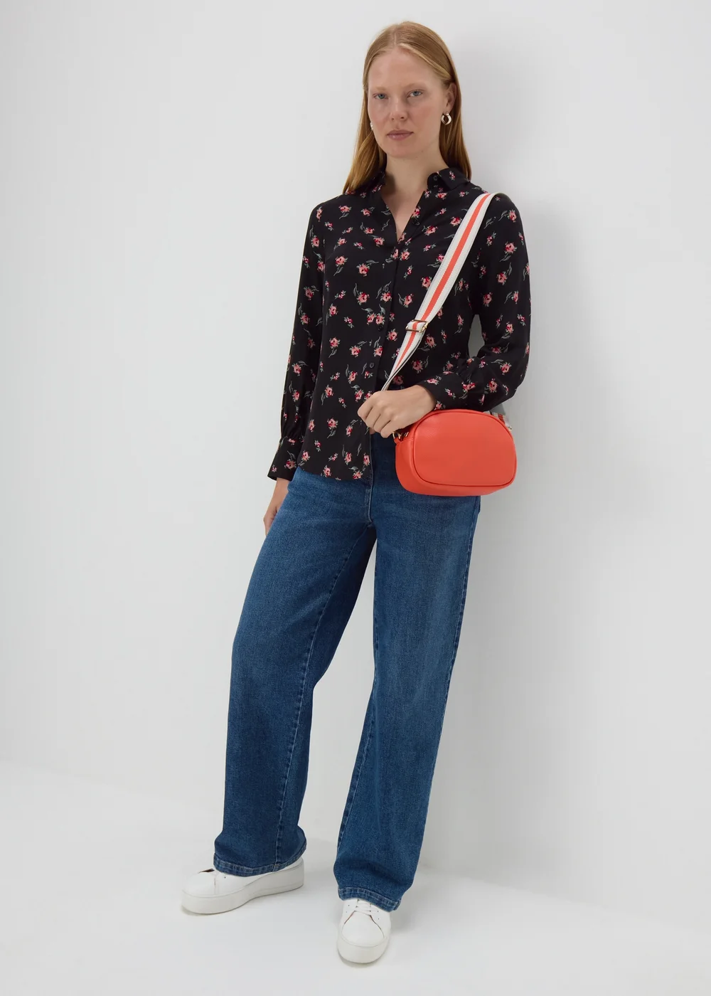 Black Floral Viscose Shirt - 8 Image 4