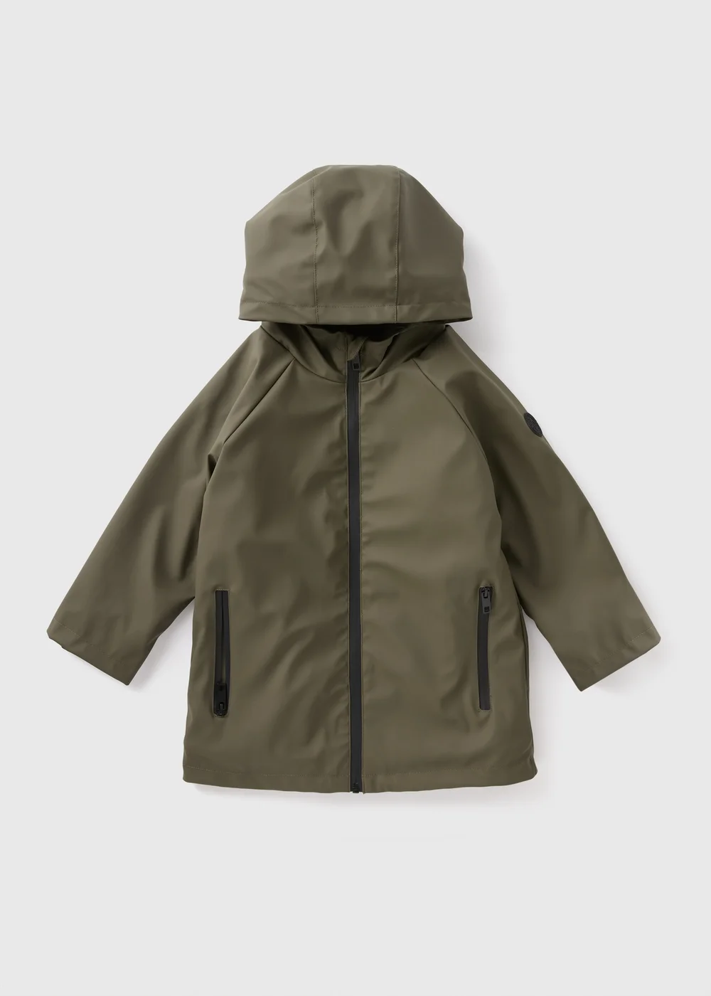 Boys Khaki PU Raincoat (7-15yrs) - 7 Yrs Image 1