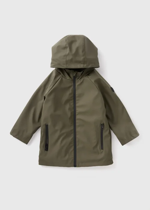 Boys Khaki PU Raincoat (7-15yrs) - 7 Yrs Image 1