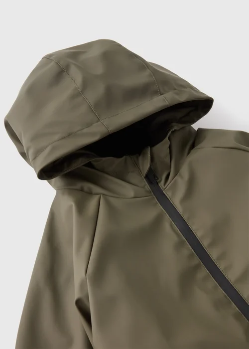 Boys Khaki PU Raincoat (7-15yrs) - 7 Yrs Image 2