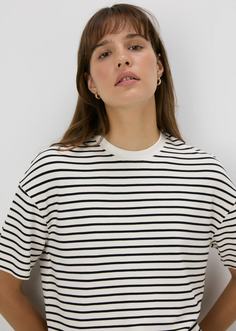 Et Vous White & Navy T Shirt - Size 8 Image 3