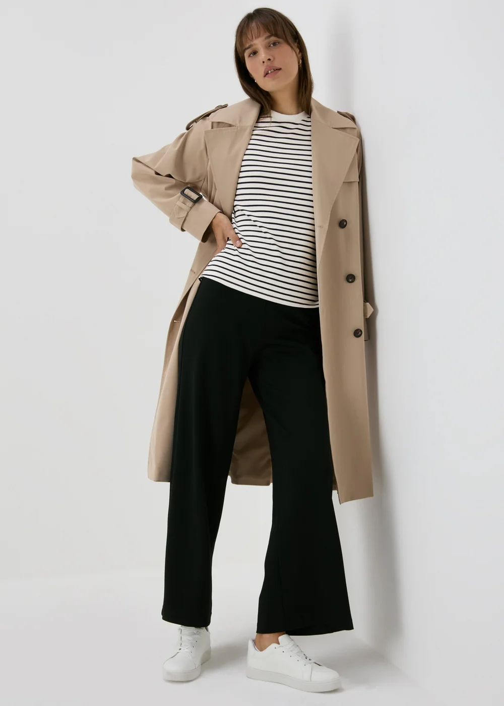 Et Vous White & Navy T Shirt - Size 8 Image 4