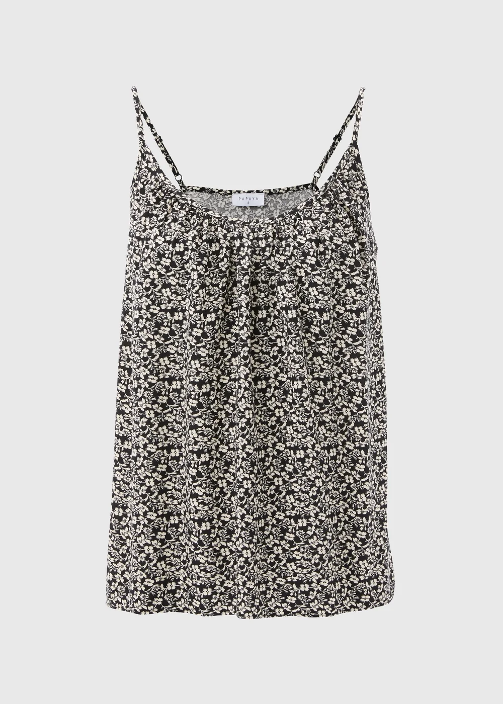 Monochrome Floral Cami Top - Size 8 Image 5