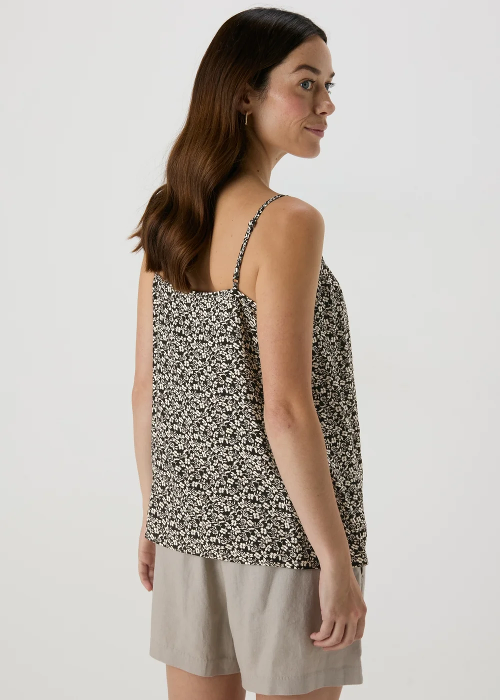 Monochrome Floral Cami Top - Size 8 Image 2