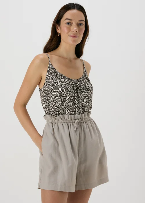 Monochrome Floral Cami Top - Size 8 Image 4