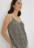 Monochrome Floral Cami Top - Size 8 Image 3