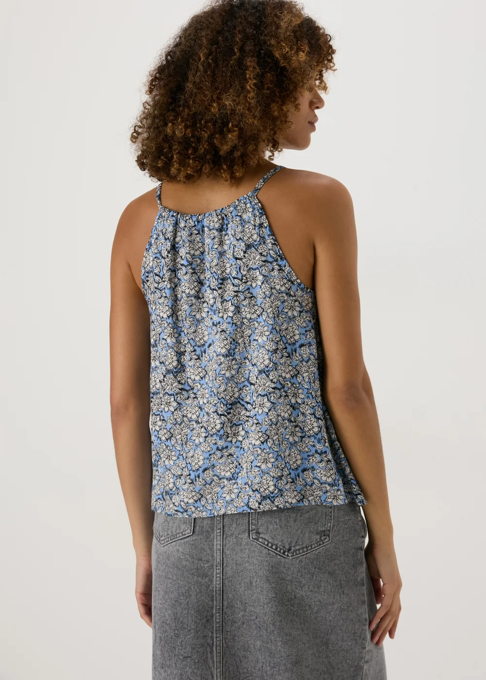 Blue Floral High Apex Cami - 8 Image 2