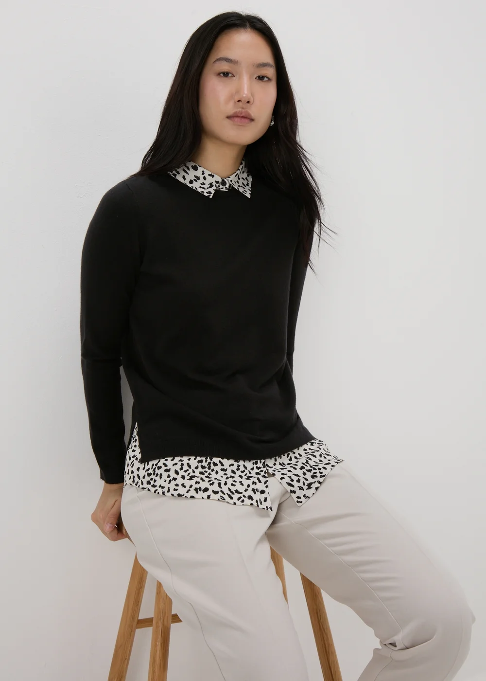 Et Vous Black Jumper & Shirt - 8 Image 1