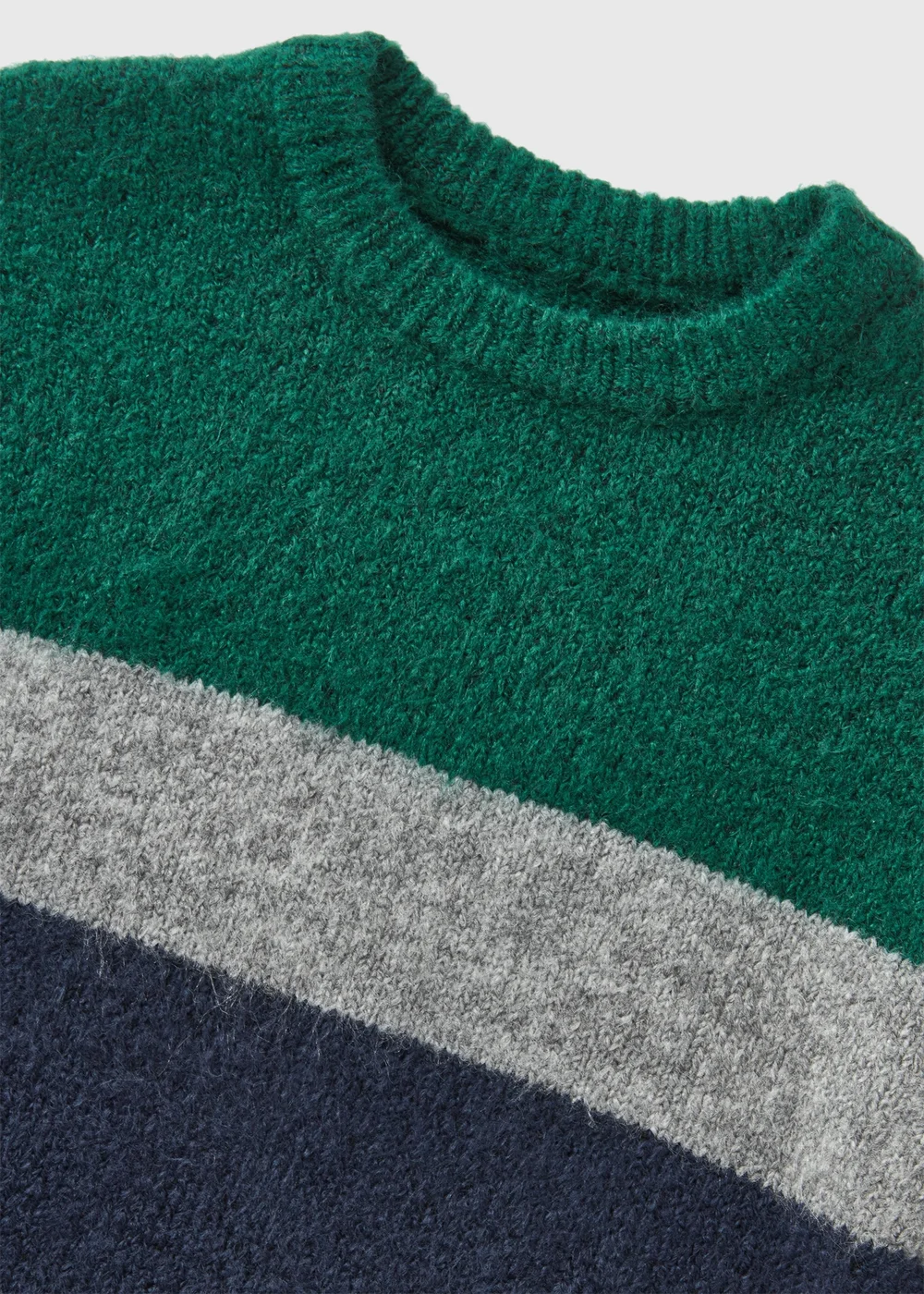 Boys Navy Block Colour Knitted Jumper (1-7yrs) - 1-1.5 Yrs Image 2