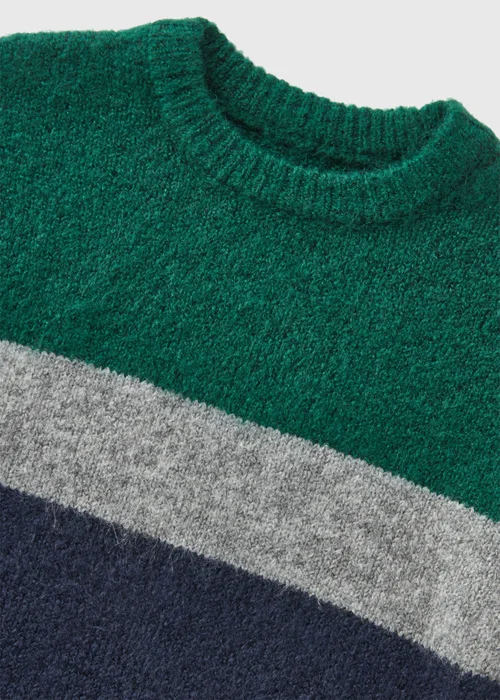 Boys Navy Block Colour Knitted Jumper (1-7yrs) - 1-1.5 Yrs Image 2