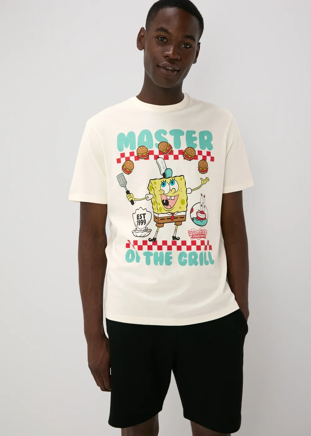 SpongeBob Ecru T-Shirt - S Image 1