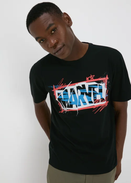 Marvel Print Black T-Shirt - S Image 1