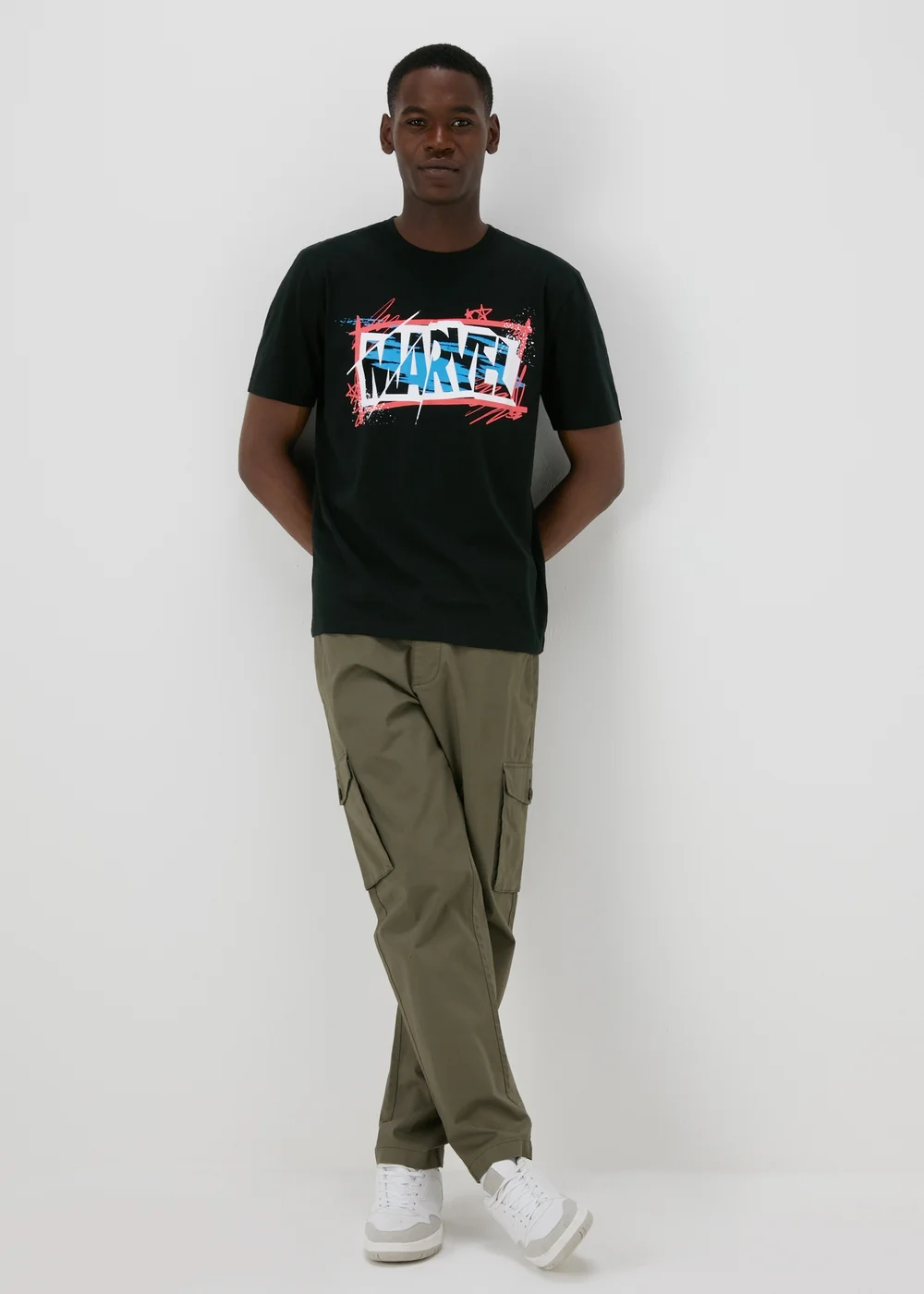 Marvel Print Black T-Shirt - S Image 4
