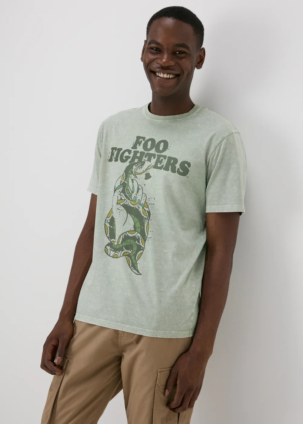 Khaki Foo Fighters T-Shirt - S Image 1
