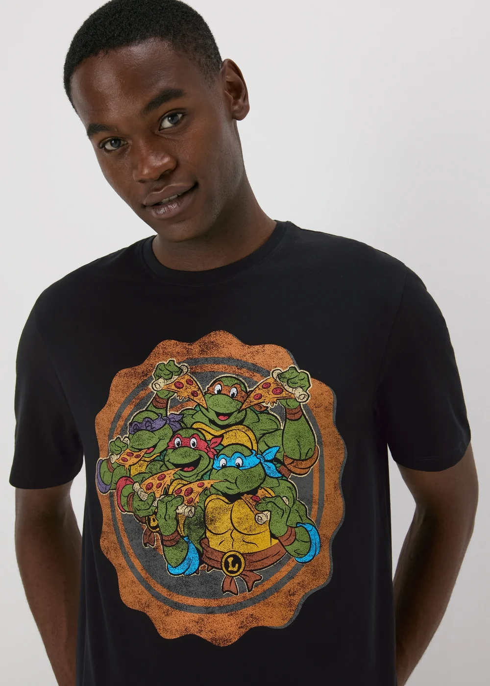 Ninja Turtles Black T-Shirt - S Image 3