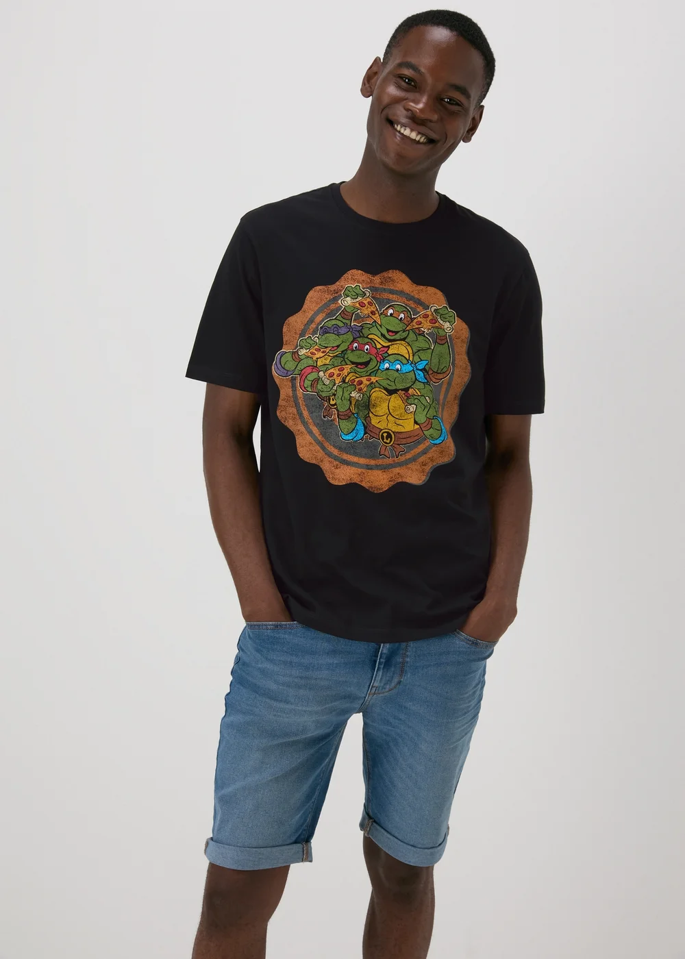 Ninja Turtles Black T-Shirt - S Image 1