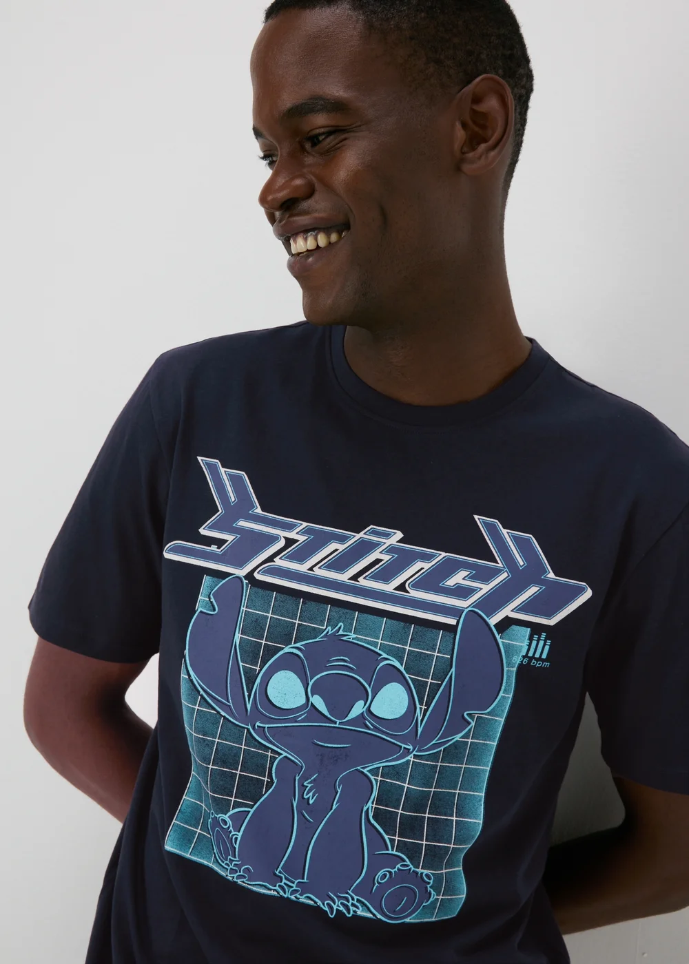 Stitch Navy T-Shirt - S Image 3