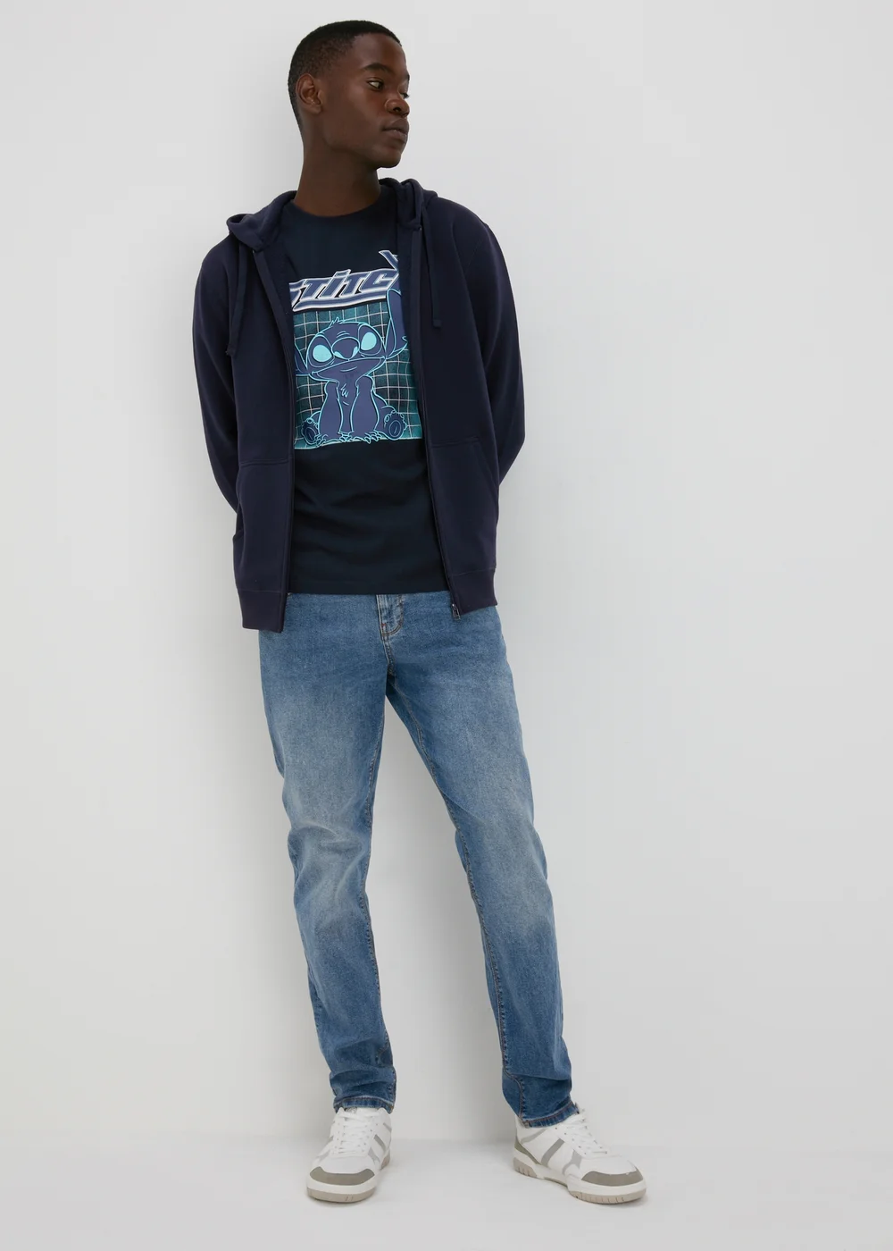 Stitch Navy T-Shirt - S Image 4