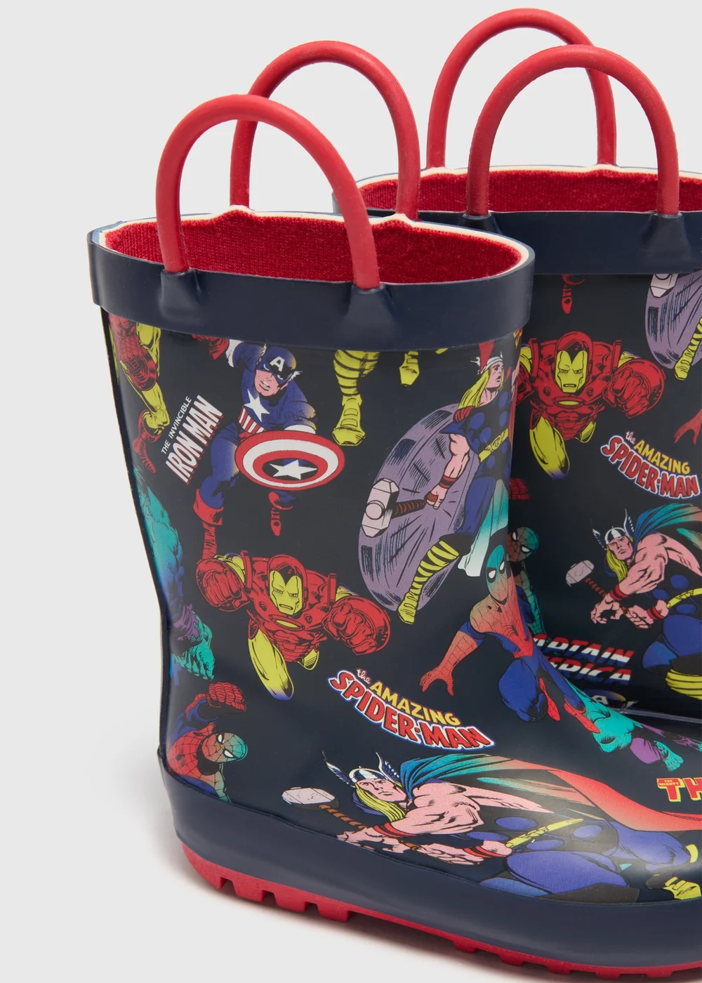 Marvel Kids Navy Avengers Wellies (Younger 4-12) - Size 4 Infants Image 2