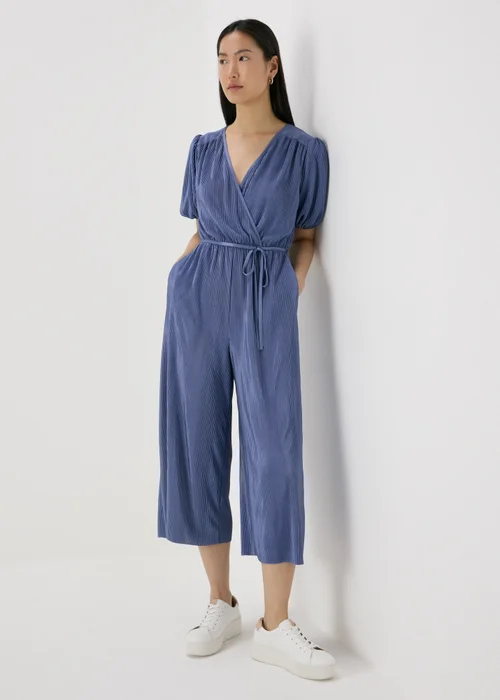 Blue Plisse Jumpsuit - 8 Image 4