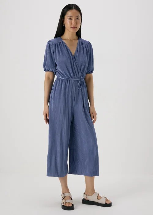 Blue Plisse Jumpsuit - 8 Image 1
