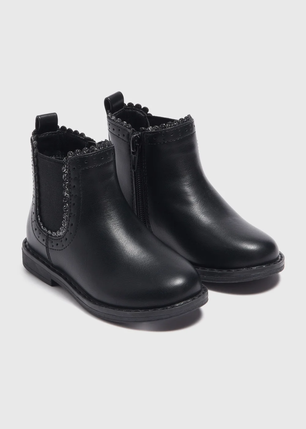 Girls Black Chelsea Boots (Younger 4-12) - Size 4 Infants Image 1