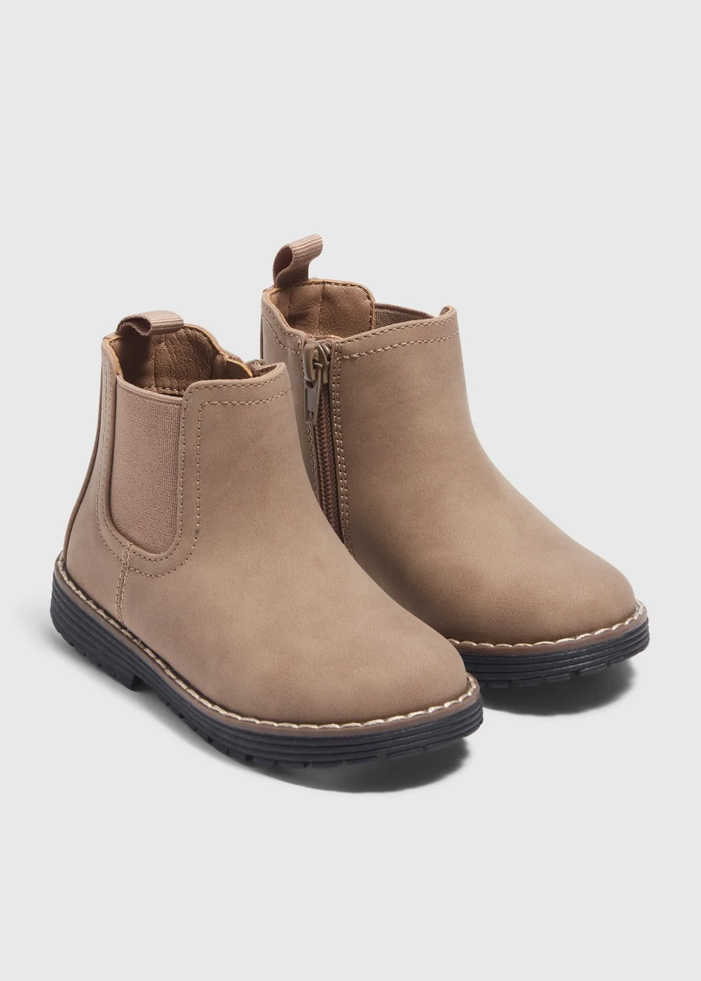 Girls Tan Chelsea Boots (Younger 4-12) - Size 4 Infants Image 1