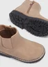 Girls Tan Chelsea Boots (Younger 4-12) - Size 4 Infants Image 2