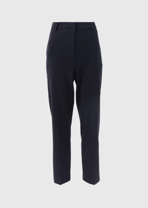 Et Vous Navy Tailored Straight Leg Trousers - 8 Image 5