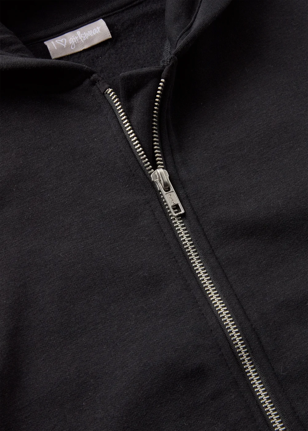 Girls Black Zip Up Hoodie (7-15yrs) - 7 Yrs Image 2