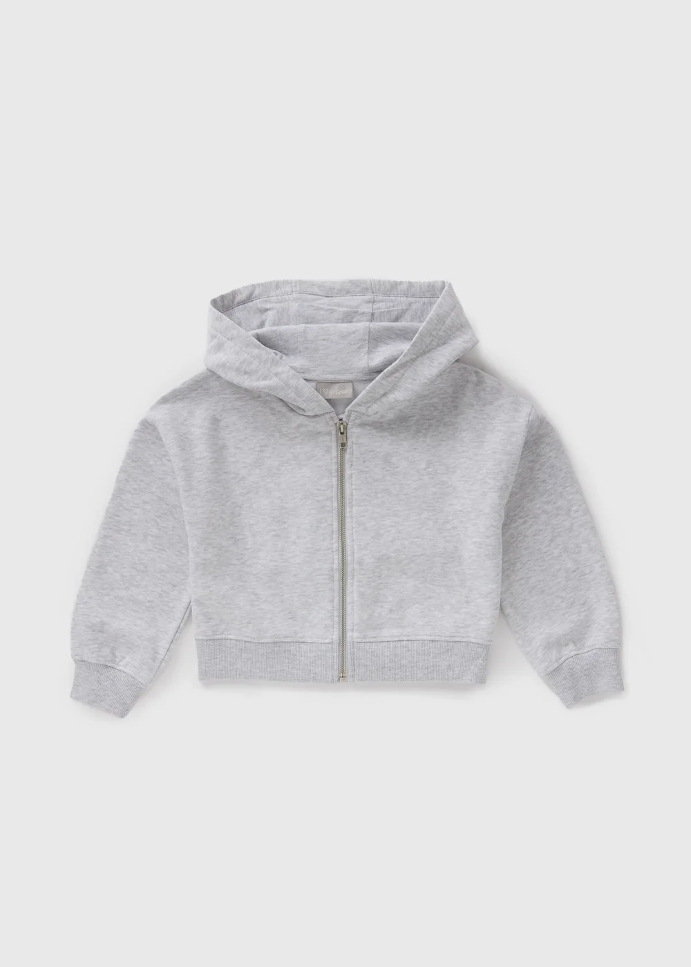 Girls Grey Zip Through Hoodie (7-15yrs) - 7 Yrs Image 1