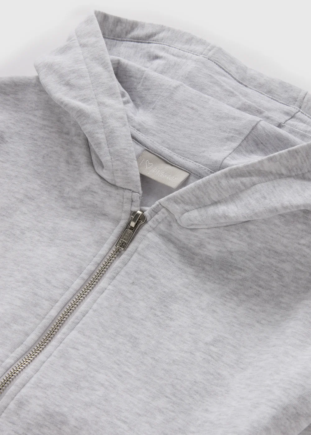 Girls Grey Zip Through Hoodie (7-15yrs) - 7 Yrs Image 2