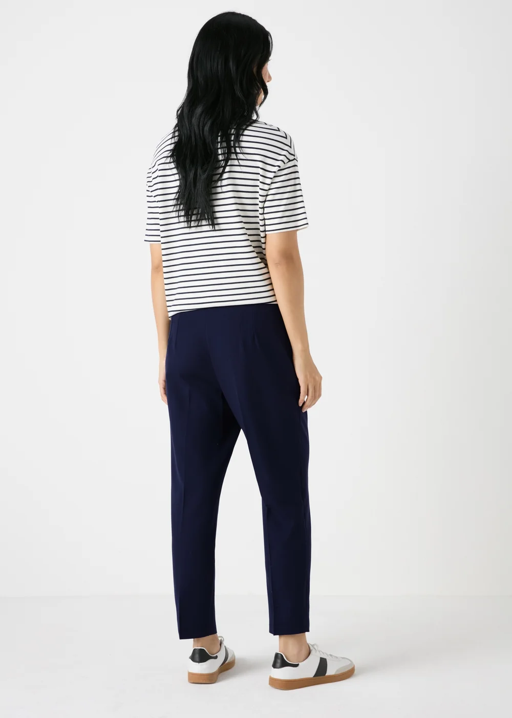 Et Vous Navy Tapered Trousers - 8 Image 2