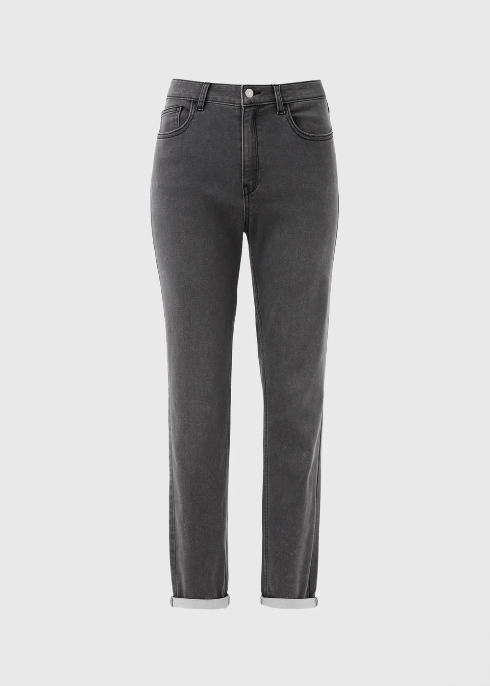 Jolie Grey Relaxed Skinny Jeans - 8 Image 4