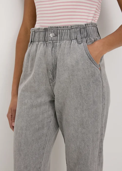 Grey Paperbag Jeans - 8 Image 3
