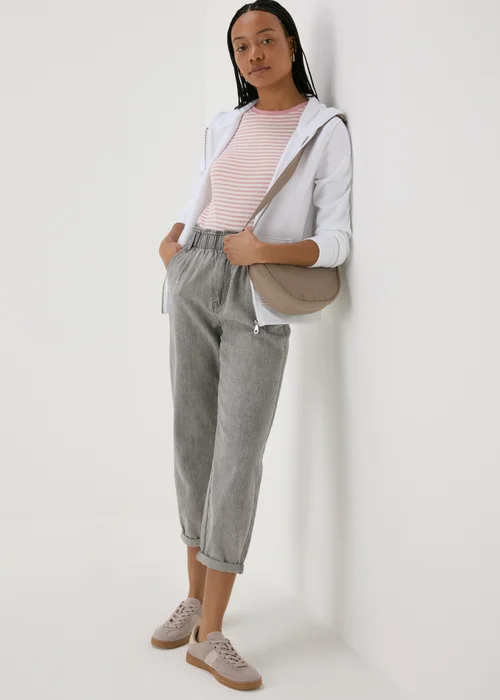 Grey Paperbag Jeans - 8 Image 4