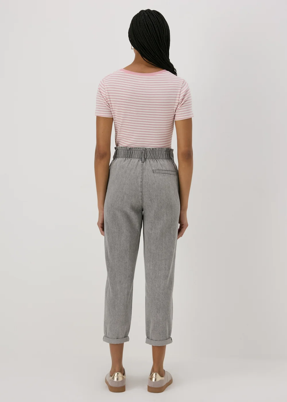 Grey Paperbag Jeans - 8 Image 2