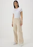 Ecru Wide Leg Jeans - Size 08 29 leg Image 4