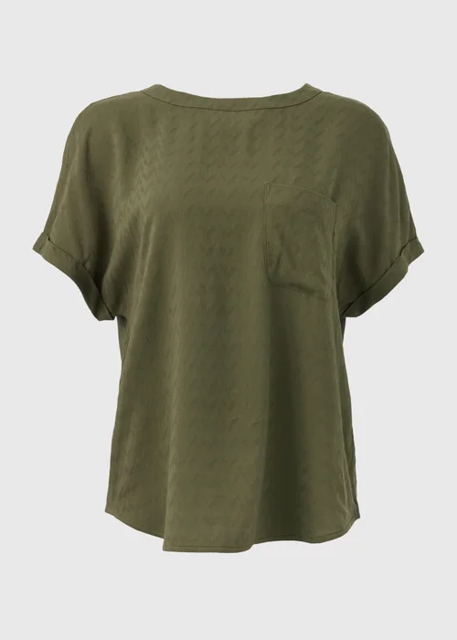 Khaki Pocket Box Top - 8 Image 5