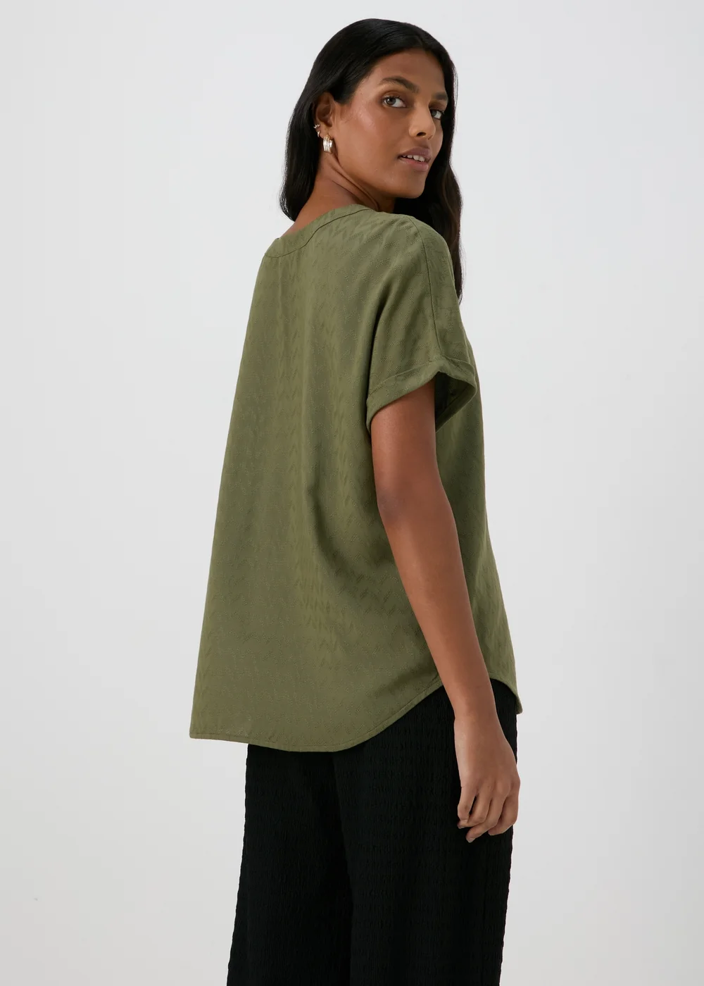 Khaki Pocket Box Top - 8 Image 2