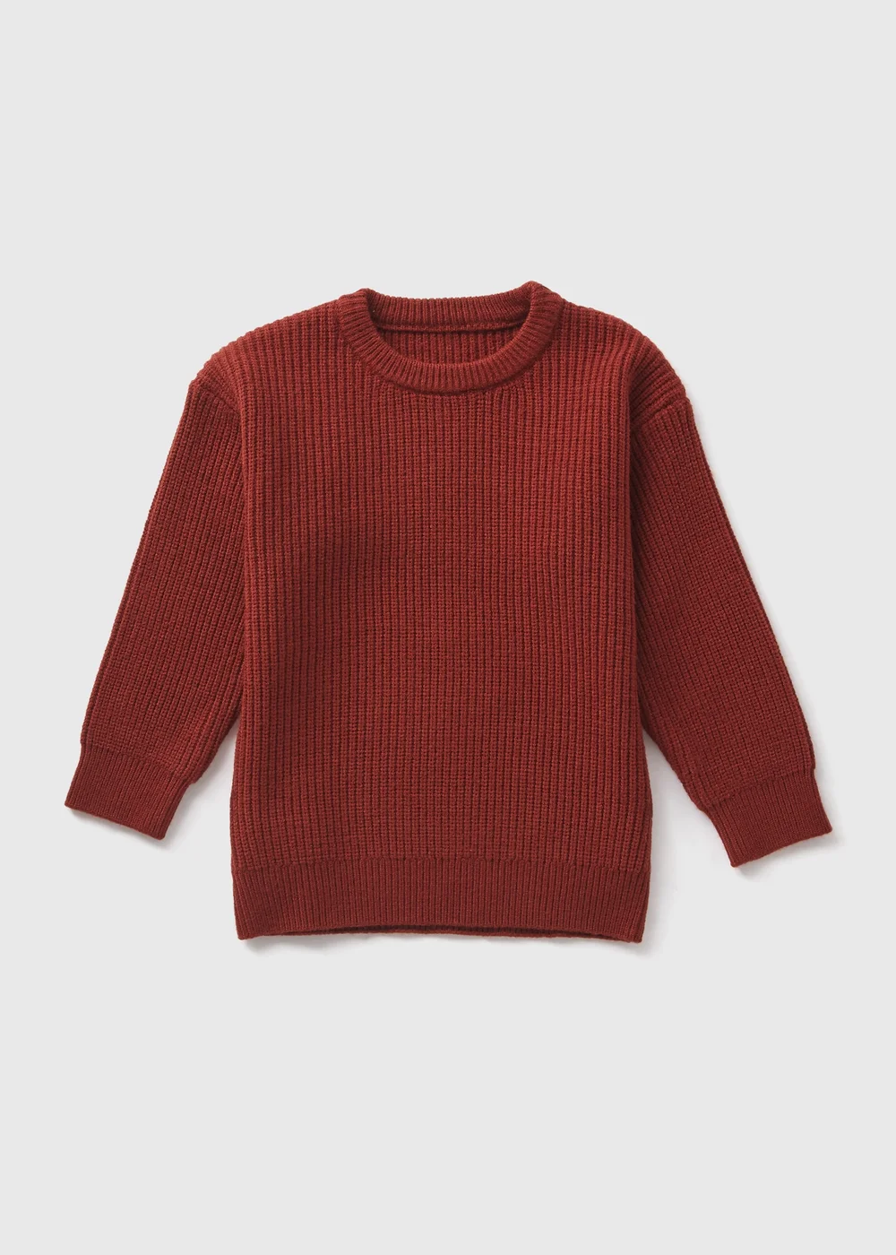 Boys Rust Knitted Jumper (1-7yrs) - 1-1.5 Yrs Image 1