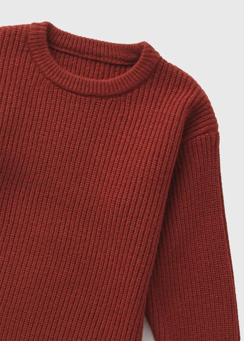 Boys Rust Knitted Jumper (1-7yrs) - 1-1.5 Yrs Image 2
