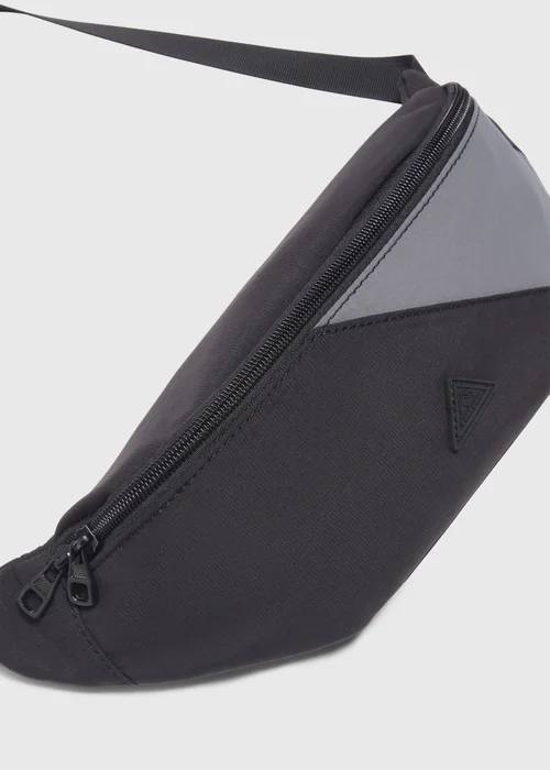 Black Panel Bum Bag - One Size Image 2
