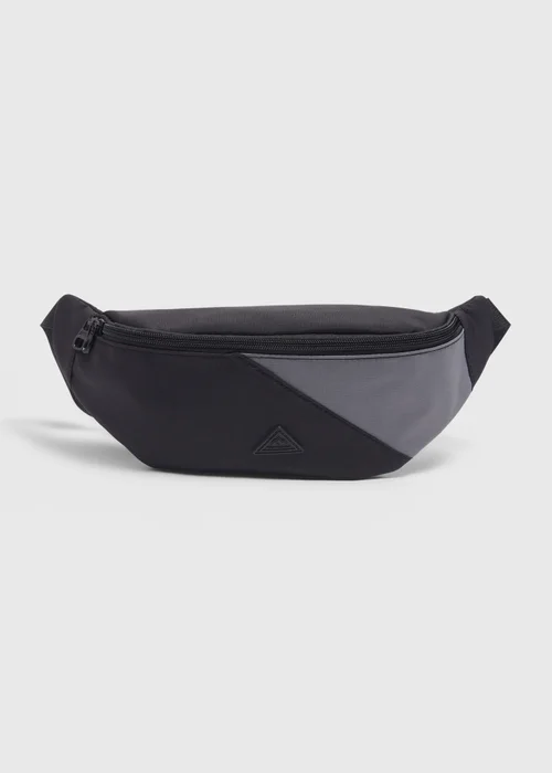 Black Panel Bum Bag - One Size Image 1