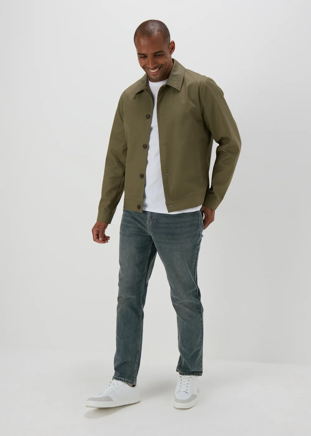 Grey Blue Slim Fit Jeans - 30 R Image 4