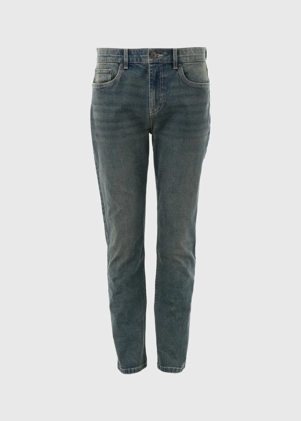 Grey Blue Slim Fit Jeans - 30 R Image 5