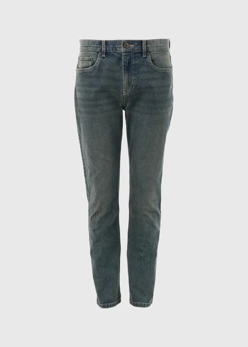 Grey Blue Slim Fit Jeans - 30 R Image 5