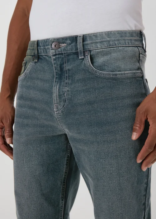 Grey Blue Slim Fit Jeans - 30 R Image 3