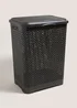 Grey Plastic Large Laundry Hamper (55cmx36cmx42cm) Image 1